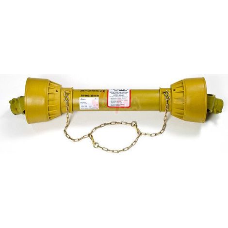 Dema – Cardan 1200-1750 mm – Arbre à cardan 1 3/8" – Couple max. 210 Nm – Vitesse 540 tr/min pour tracteurs jusqu'à 16 cv