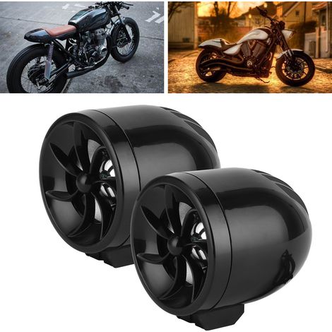 12V wasserdichte Motorradhupe, Unisex, kompatibel mit Elektrofahrzeugen, galvanisiertes Hochleistungslautsprechergehäuse (mit Lichteffekten). (1/5)