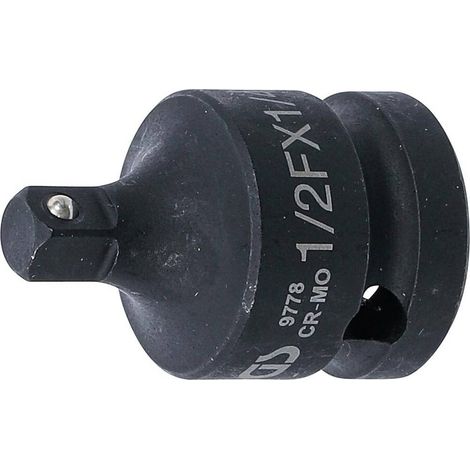Adaptateur Clé à Douille à Choc 1/2 Femelle - 1/4 Mâle - Acier Résistant - Compatibilité et Robustesse - D-Work