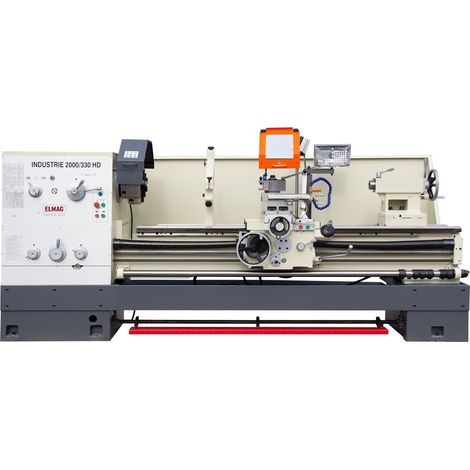 ELMAG Universal-Drehmaschine INDUSTRIE 2000/330 HD, inkl. 3-Achs-Positionsanzeige inkl. Schnellwechsel-Stahlhalter Set, System Multifix mit elektrom (1/2)