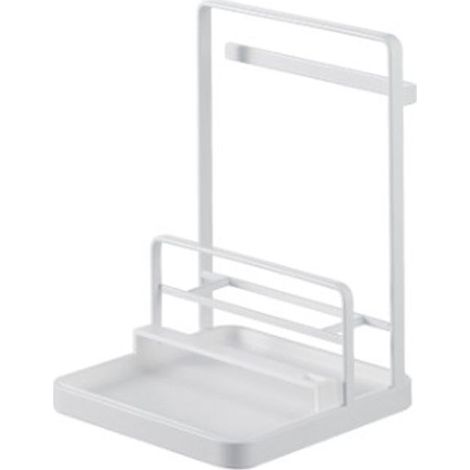 Porte Couvercle de Casseroles Support de Couvercle Pot et de Cuillère en Métal et en Bois Etagère à Spatule de Cuisine (Noir)-Fei Yu (1/5)