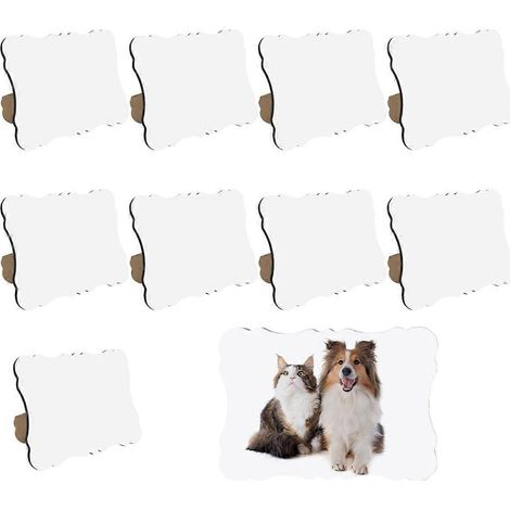 10er-Packung leere Sublimations-Fotorahmen für DIY-Bastelarbeiten, 6 x 8 Zoll