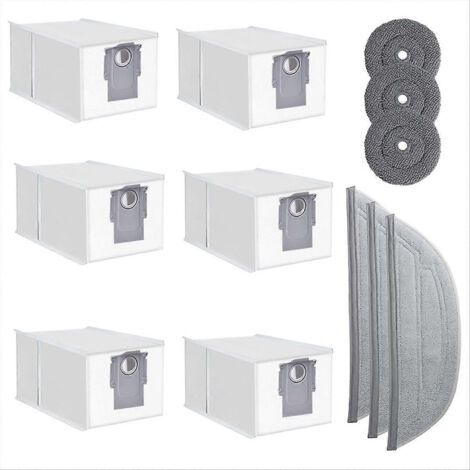 Pour Roborock S8 MaxV Ultra, pièces de rechange : sacs à poussière, lingettes de nettoyage, accessoires pour aspirateur robot