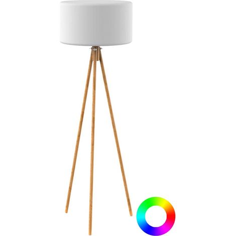 CHLOE. Lámpara de pie modular para interior y exterior. Recargable con energía solar y batería. Luz LED RGB. Fabricada en España (1/5)