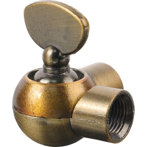 Adaptateur Rotatif 180 Degrés - 1 Pièce - Alliage De Zinc - Vis M10 - Pour Applique Murale Intérieure - Doré 3,5x3x1 Cm (1/5)