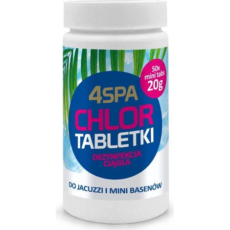 4SPA CHLOR LONG MINI TABS 20G 1KG - GAMIX