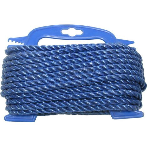 8MM x 15M Handreel Blue 3 Strand Polypropylene Rope - Camping Shipping Fender Yacht (1/3)