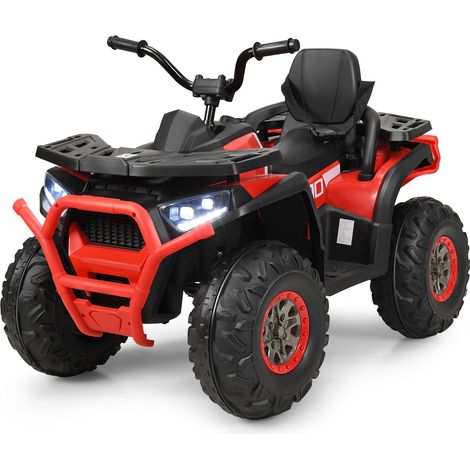 Quad elettrico per bambini 113 x 69 x 76 cm con luce LED e musica design fuoristrada rosso in PP 200017741