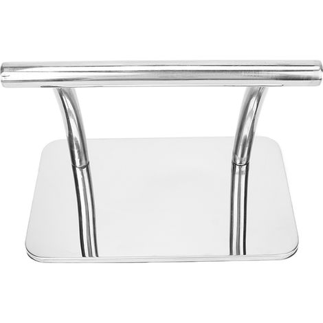 Repose-pied mobile en acier inoxydable pour soins de pédicure, support de pied professionnel pour salons de beauté et studios de tatouage. (1/5)