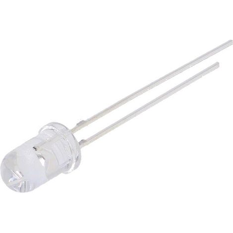 Diodo LED NARANJA 5mm 12V 1500mcd 30º Transparente