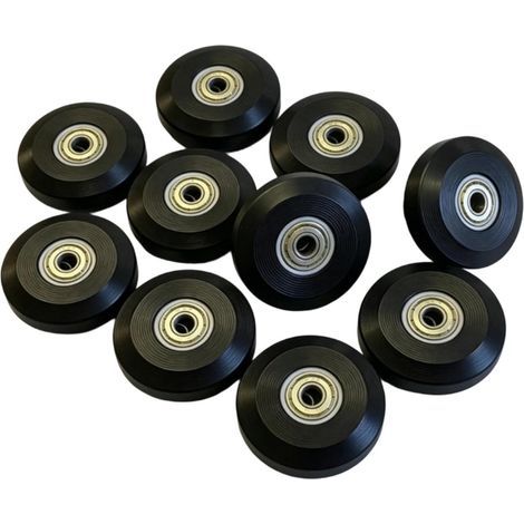 Ersatzräder für einfache Montage, leichtgängig und leise, 58 mm, robust mit Kugellagern, 10 Stück (1/5)