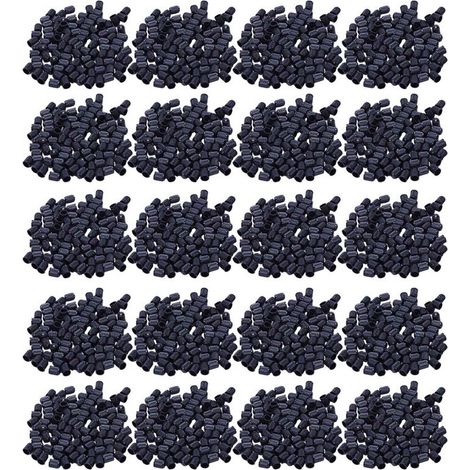 Adatti a confezioni da 2000 pezzi - Tappi valvola di ricambio in plastica nera. Per auto, camion, moto e ATV. Tappi valvola in stile americano.