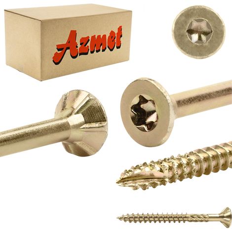 Vis à bois 6x60 - Torx - 100 pièces - Résistantes et durables - Idéales pour vos projets en bois