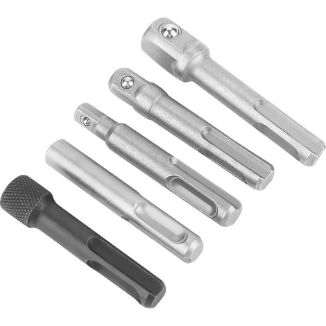 3-teiliger SDS-Plus-Stahl-Steckschlüsseladapter, 2-teiliges SDS-Steckschlüssel-Sechskantverlängerungs-Elektrowerkzeugzubehör (1/5)
