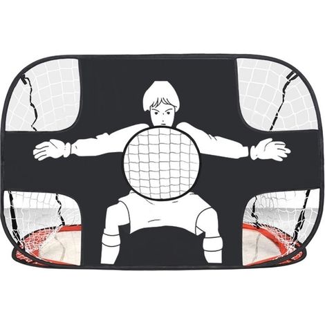 Sollbry Porterías de fútbol portátiles para niños, diseño emergente 2 en 1, red de fútbol plegable con bolsa de transporte, para jardín, playa, entrenamiento al aire libre, 120 x 80 x 80 cm (1/5)