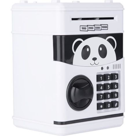 Tirelire panda coffre-fort avec compteur (1/4)