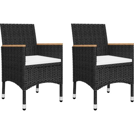 Ensemble à manger de jardin 5 pcs，Salon de jardin Noir CFW83019 (1/5)