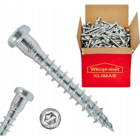 Vis pour connecteurs en bois - 5x60mm - 250 pièces - Torx - Résistantes et durables (1/5)