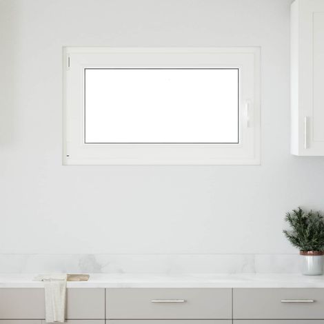 Kellerfenster RISOR Weiß 100 x 60 cm PVC und Glas