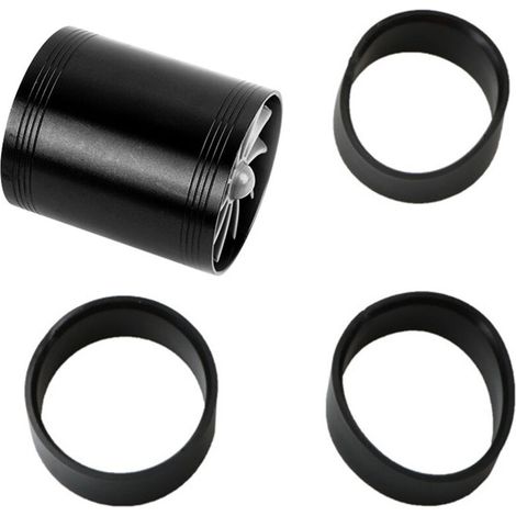 Turbolader mit zwei Ansauglüfterturbinen, Kompressor, Kraftstoffsparer (Schwarz) (1/4)