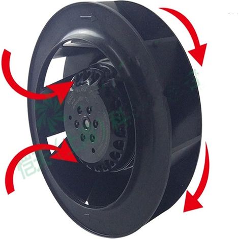 ventilateur soufflant 17 5FLW Cabinet de fréquence industrielle Turbo Turbine Climatisation Centrifugal Fan0.2 7A 56W Ventilateur de purificateur d'air (1/4)