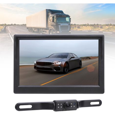Adatto per telecamere di retromarcia wireless HD 1080P, schermo LCD da 5 pollici, funzione di visione notturna, impermeabile IP69.