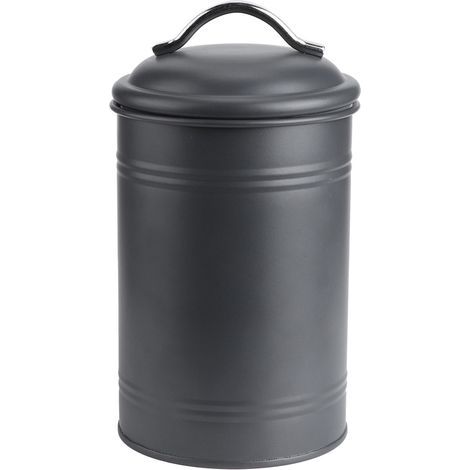 Iron tea leaf pot, nut and food storage container with silicone ring for home use (1/5)