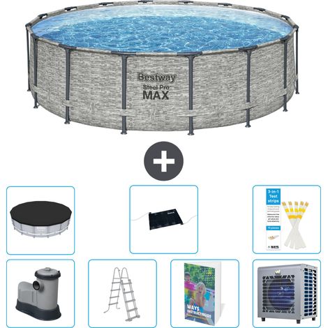Bestway Bestway Steel Pro MAX Ronde - 488x122 cm - 8-pièces  S524 (1/4)