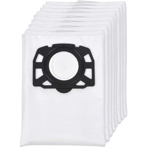 Lot de 8 sacs filtrants en non-tissé de rechange pour aspirateur eau et poussière Kärcher WD4 WD5/Premium/MV4/MK5/MV6 (1/4)