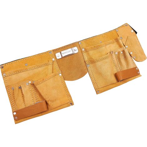 Am-Tech - Cintura economica con 11 tasche porta utensili, in cuoio (1/3)