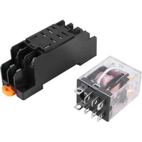 Relè di potenza DPDT a 8 pin da 220 V CA con portabobina HH62P-L JQX-13F (1/4)