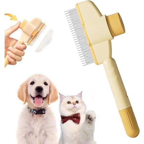 Brosse Anti-Poils Morts, Brosse Chat Royaume Felin, Smart Brush Chat Peigne, Brosse Pour Chats Brosse Chien
