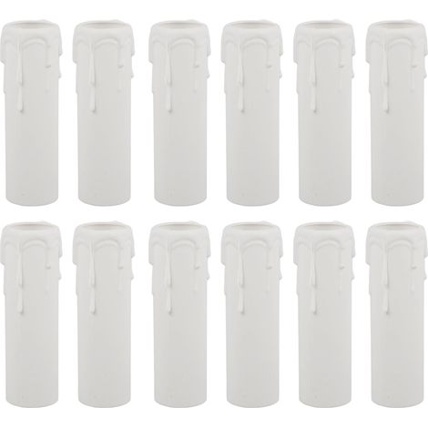 Lot De 12 Cache Douille De Bougie Couvercles De Douilles De Lustre Pour Remplacer Les Douilles Usées Ou Cassées Installation Facile Pour Salon Cuisine Chambre Salle À Manger Couloir Café (1/5)