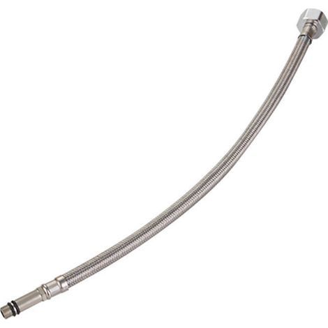 Raccords de ligne d'alimentation pour robinet en acier inoxydable 304 Tressés de ligne d'approvisionnement de tuyau flexible de rechange pour robinet (80CM) (1/4)