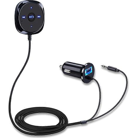 Bluetooth-Audioempfängeradapter, kompatibel mit 3,5-mm-AUX-Eingang für Autoradios. (1/5)