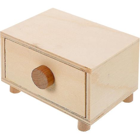 3 boîtes à tiroirs en bois (1/3)