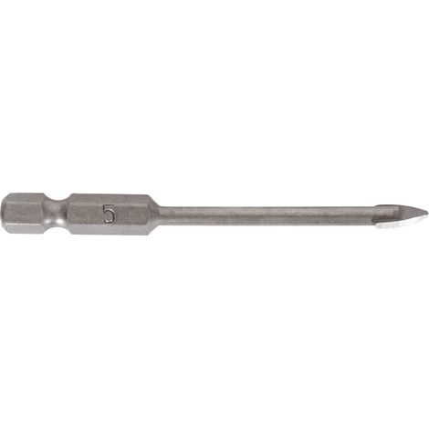 STIER Fliesenbohrer 5 mm Größe, 1/4 Zoll Bit HEX Sechskant, Härtewert 89HRA, YG6X-Metall, für (Schlag-)Bohrmaschine und Akkuschrauber, Viertel-Zoll Aufnahme, präzises Arbeiten (1/4)