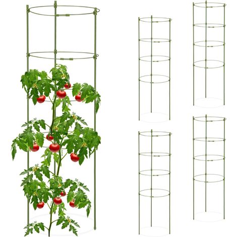 Ensemble de 5 treillis ronds pour tomates, 90 cm (1/5)