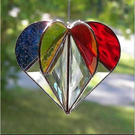 This multi-functional decorative dreamcatcher features a heart-shaped design, comes in a variety of colors, and can even create rainbows.