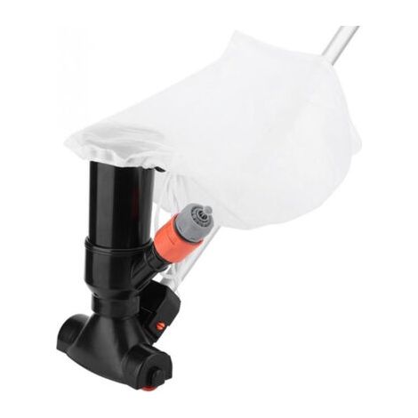 Applicable nettoyeur de piscineAspirateur de Piscine Portable pour piscines Hors Sol, Spa Fontaine Jacuzzi aspirateur sous-Marin Noir avec tête d'aspiration à Feuilles et Manche à 5 Sections (1/5)