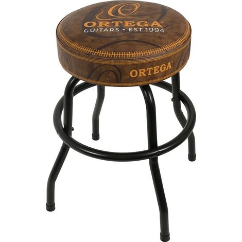 Ortega Guitars Padded Stage Stool – Per Palco, Bar, Studio, Showroom – Altezza 61 cm – Vintage Brown (OBS24V2) (1/5)