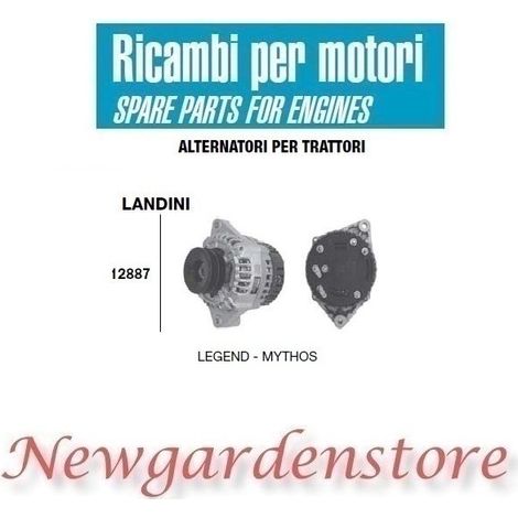 Alternador 12887 LANDINI motor de tractor LEGEND MYTHOS 14 voltios 85 amperios