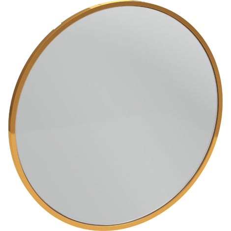 Miroir rond JACOB DELAFON Silhouette 50 cm laqué doré (1/3)