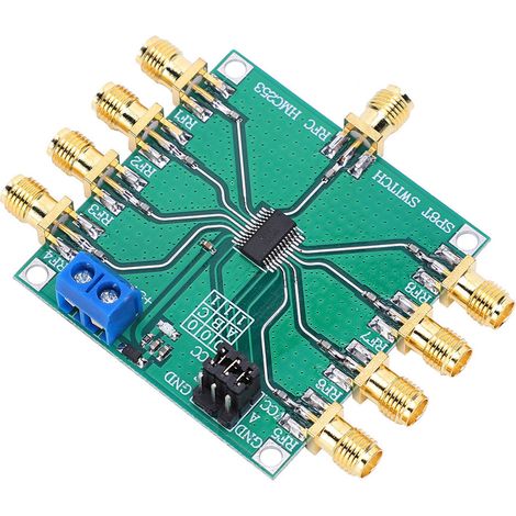 Commutateur unipolaire à huit positions RF, composants électroniques non réfléchissants HMC253 DC 2,5 GHz (1/5)