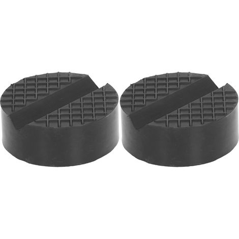 Lot de 2 patins en caoutchouc en forme de V, protecteur universel de longeron, cric réutilisable pour entretien automobile. (1/5)