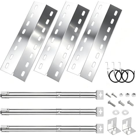 Universelle Brennerabdeckung (36,5 x 12 cm) als Ersatzteil für Enders Chicago 3, Enders Boston Pro 3K, Enders Boston 6 Kr Turbo, Tepro 3561 und Barbecook Brahma 4.0 (3 Stück)