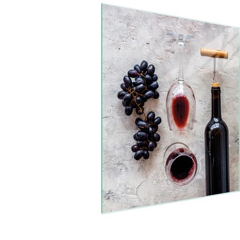 TAGLIERE IN VETRO 45x52 VINO (1/5)