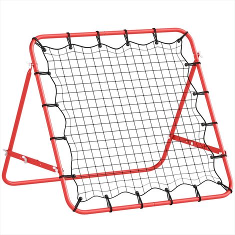 But de football Filet de rebond avec angle réglable et cordes (1/5)