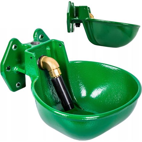 Abreuvoir en fonte avec robinet pour bovins et chevaux 100 x 220 mm 2 L FARMA