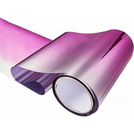 Adhesivo para la ventana del coche para protección solar y contra los rayos UV (rosa) - incluye espátula (1/4)